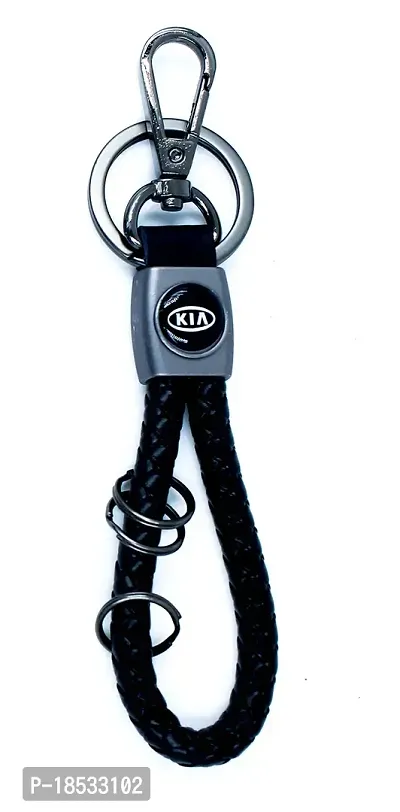 Buy RACE MINDS Stylish Leather Rope Key Chain/Braided Faux Double hook  Leather Strap Key Ring Key Chain for Car, Bike, Wallet, Bags (Black) (suzk)  Online In India At Discounted Prices