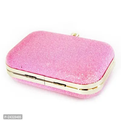 Pink Leather clutch bag with gold strap | Valextra Iside