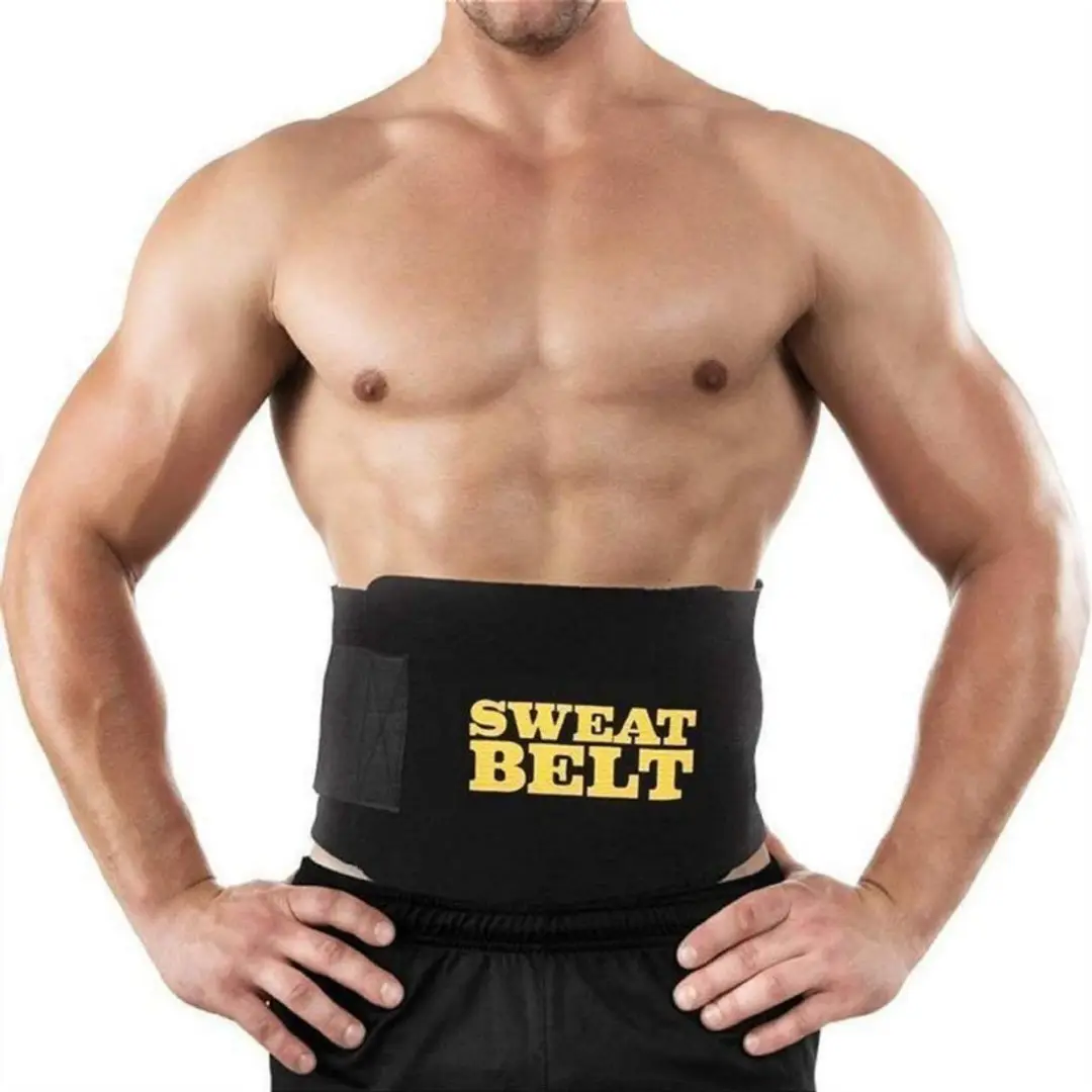 Buy Slimming Waist Belt for Belly Fat Cutter (Unisex,Size XL, XXL) Pack of  2 Black at