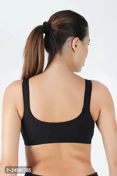 Buy B-SOFT Molded Women Sports Bra,Non-Padded, Full Coverage for Women Girls  Beginners Non-Wired T-Shirt Gym Workout Bra, Activewear Online In India At  Discounted Prices