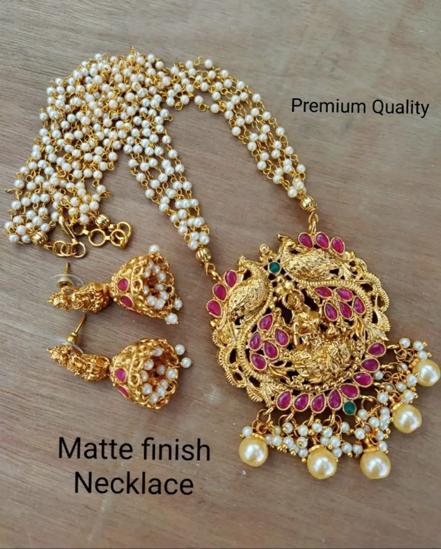 Matte finish hot sale pearl jewellery