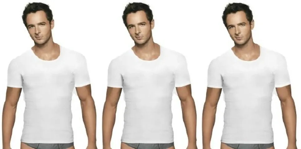 Buy Rupa Jon Mens's White Half Sleeves Vest Pack of 5 Pcs (Size-80) (Full  Baju Baniyan) Online In India At Discounted Prices