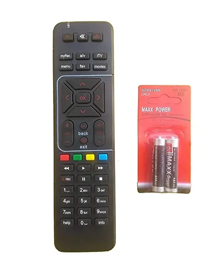 Airtel DTH Remote Compatible with SD and HD Recording Airtel Remote Controller  (Black)