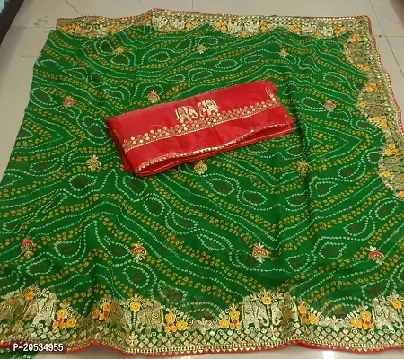 Rajasthani Style print Saree | Gaun saree, Sari lehenga, Mode india