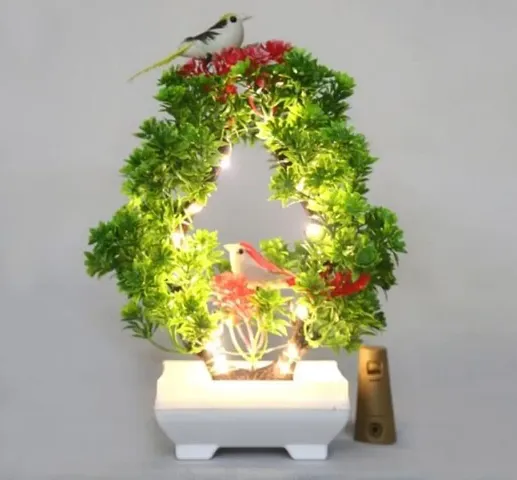 Artificial Plant with Decorative LED Lights
