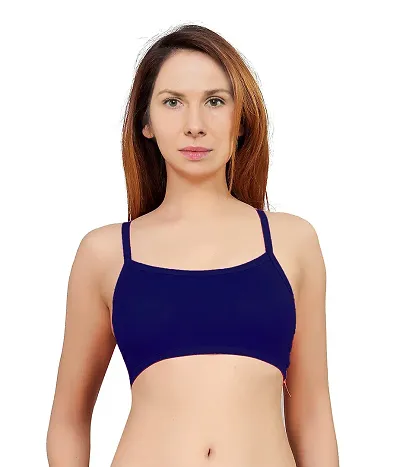 Women's Nylon, Spandex Cotton Padded Non-Wired T-Shirt Bra - Pack Of 3