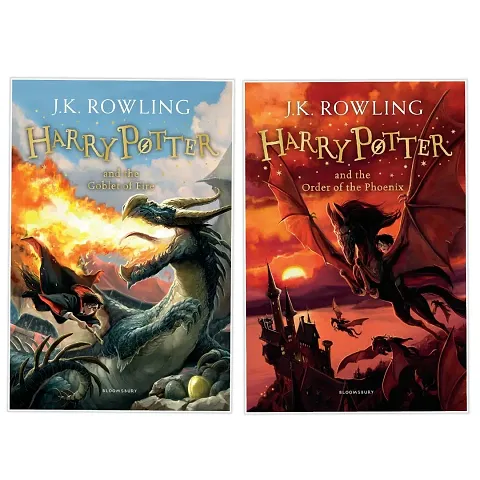Set of 2 Books -Harry Potter and the Goblet of Fire Paperback + HARRY POTTER AND THE ORDER OF THE PHOENIX - Paperback