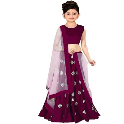 Designer Girl's Peach Lehenga Skirt Choli Top Set ALC24 Size 8-9 Years –  Ethnic's By Anvi Creations