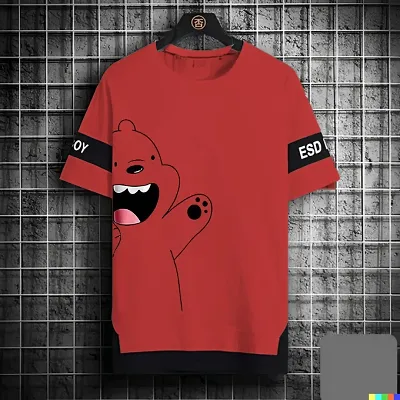 Comfortable Cotton Blend Tees For Men 