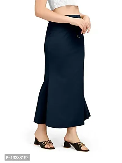 Blue Womens Petticoat Stretchable Saree Shaper for Women Dark Blue Saree  Shapewear Tight Fitted Saree Shaper Easy Saree Drape 