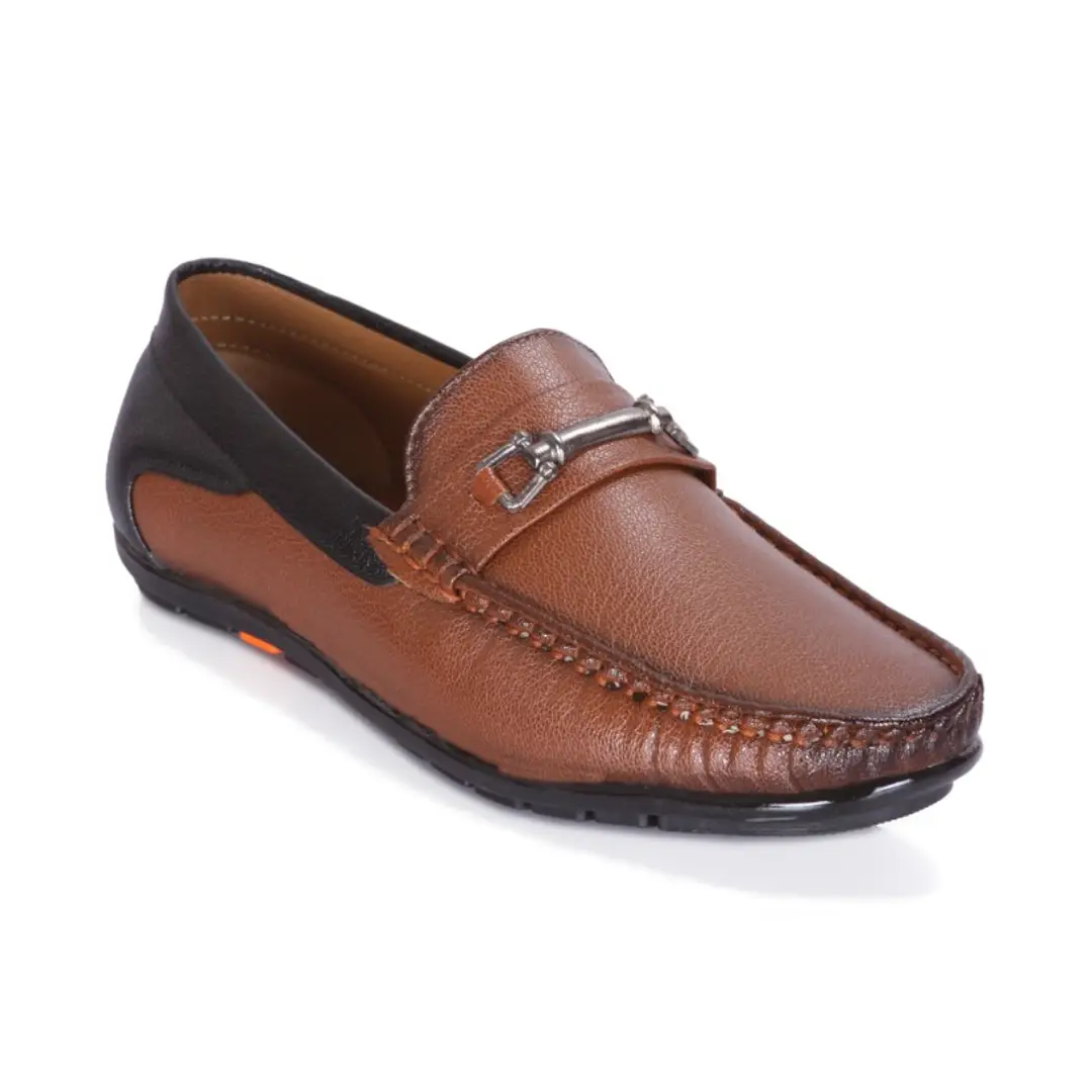 JAVIO Black Brown Synthetic Leather Shoes Driving shoe Casual Loafers Punjabi Juti Rajasthani Jutis Formal Gudia For Boys and Men s