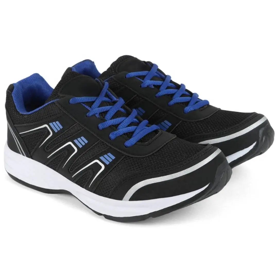 Mens shoes black and blue top