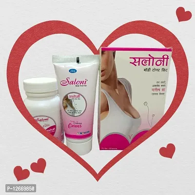 Buy Saloni Body Tonying Breast Cream For Girl And Woman Pack Of 1 Saloni  Body Toner Kit Tones Up Feminine Curues Women Breast Massager 60g Gel + 30  Capsules Online In India