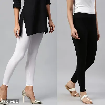 Buy PINKSHELL Women?S Straight FIT Ankle Length Colour Combos Legging  Elegant Women Solid Cotton Lycra Super Quality Ankle Length Legging Combo  Leggings (6XL, Black/White) Online In India At Discounted Prices