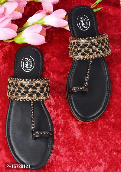 Wholesale Women Fashion Thong Vintage Flat Rhinestone Sandals