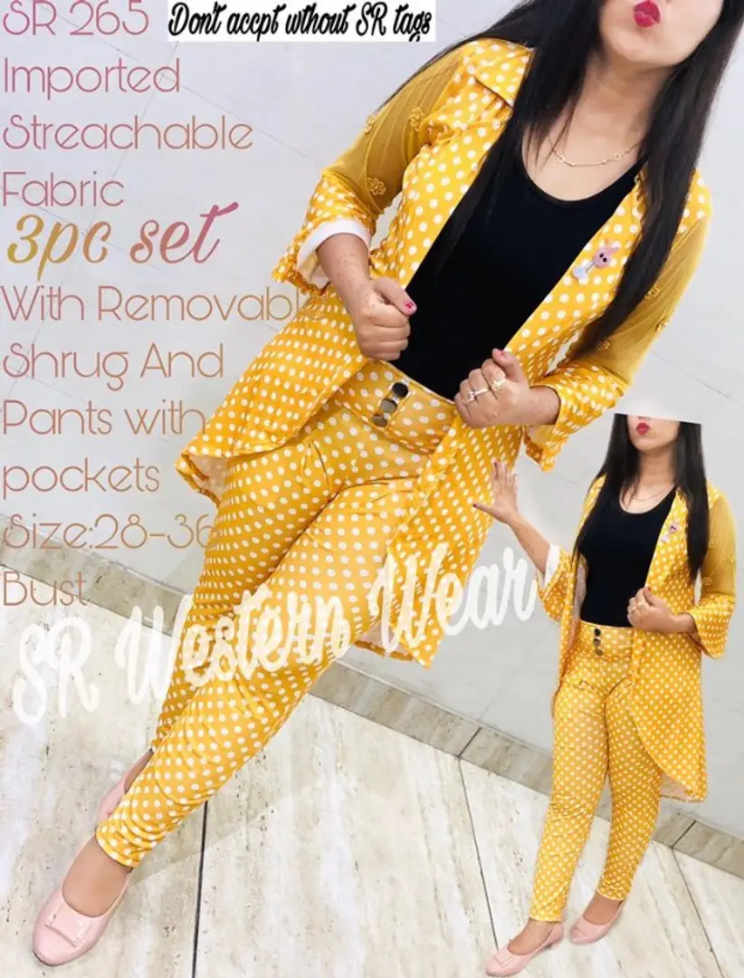 Tulip Pants Dress With Shrug in Yellow – Spend Worth Clothing | All Rights  Reserved.