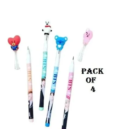 BTS Theme Pencils(Pack of 4 Pencils)