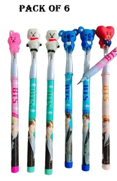 BTS Theme Pencils(Pack of 6 Pencils)