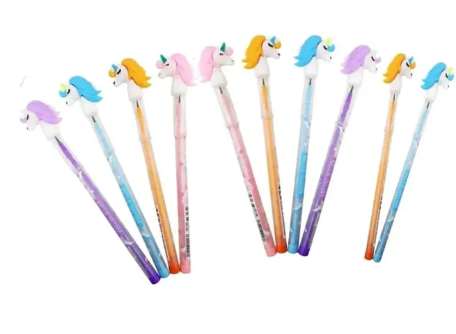 Unicorn Theme Pencils (Pack of 10 Pencils)
