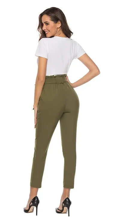 Light Grey Check Full Length Formal Women Slim Fit Trousers - Selling Fast  at Pantaloons.com