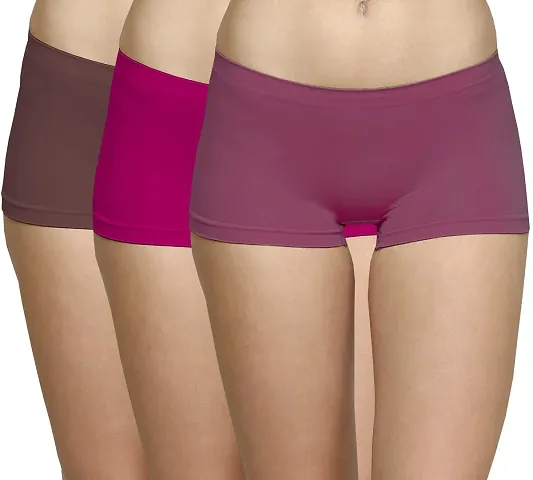 Buy Piftif Boyshort Cotton Panties for Women, No Show Underwear Stretch  Boxer Briefs. Online In India At Discounted Prices