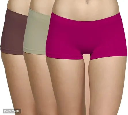 Womens Seamless Underwear Boyshort Ladies Panties Spandex Panty Workout  Boxer Briefs