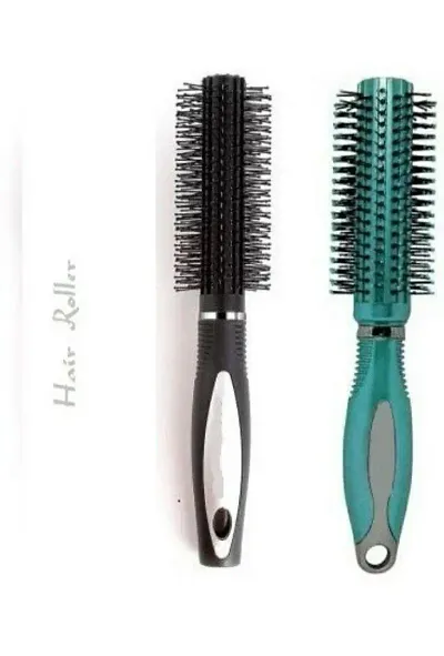 Buy GITGRNTH 2 Pieces Paddle Hair Brush Comb With Round Rolling Curling  Roller Comb For Men And Women Online at Low Prices in India 