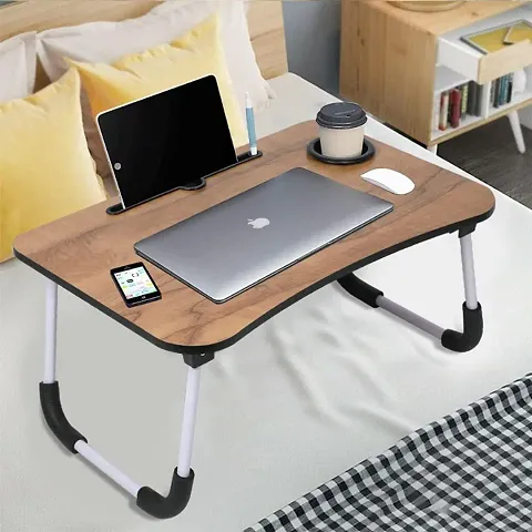 Multi-Purpose Laptop Table/Study Table/Bed Table/Foldable and Portable Wooden/Writing Desk (WONDEN)
