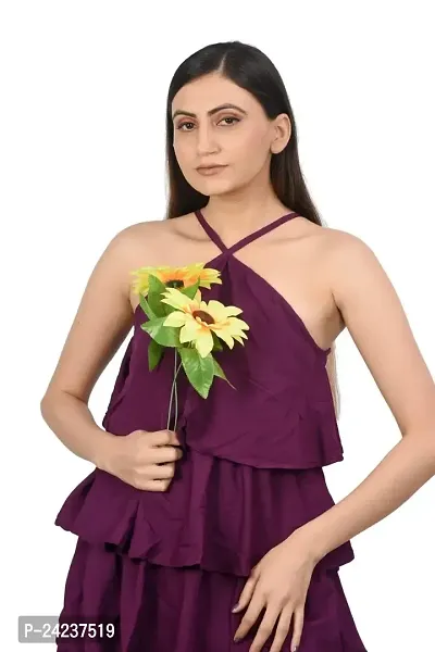 Buy Janasya Women's Teal Cotton Solid A-line Western Dress Online at Best  Price | Distacart
