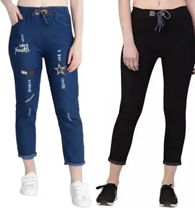 Buy Black Jeans & Jeggings for Women by FOSH Online