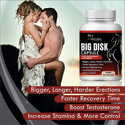 Natural Big Disk Capsules For Penis Enlargement Enhance Recovery Time 500mg 120 No .For the Lowest price of 722 SaifKart