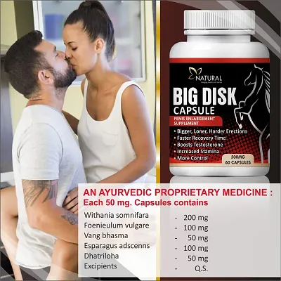 Natural Big Disk Capsules For Penis Enlargement Enhance Recovery T