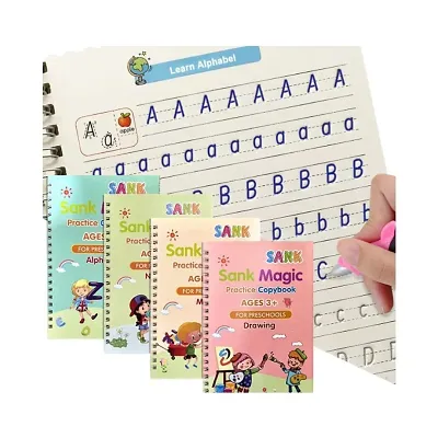 4 pcs Magic Practice copybook for Kids Reusable Algeria
