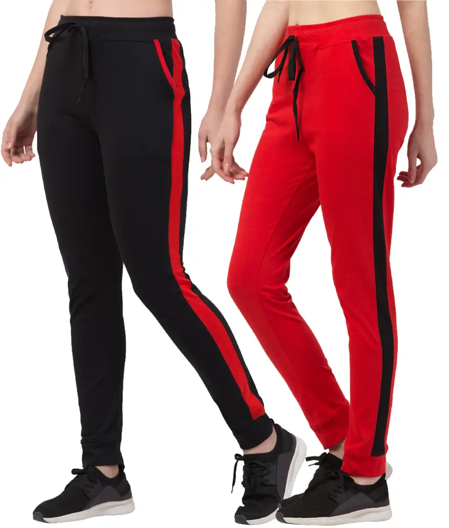 Buy Black Track Pants for Women by Q - RIOUS Online | Ajio.com