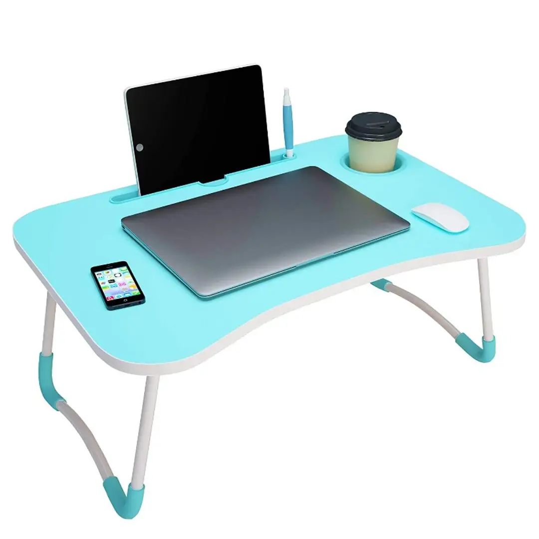 MoonWooden Multi-Purpose Laptop Table, Study Table, Bed Table