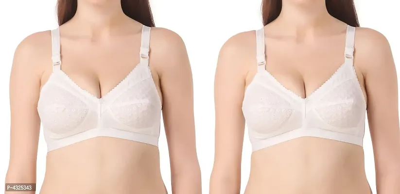 Buy Comfortable Multicoloured Cotton Chicken Bra ( Pack Of 2 ) Online In  India At Discounted Prices
