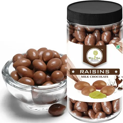 More 2 nuts Raisins (Kishmish) Milk Chocolate | Milk Chocolate coated Raisins | 150g Jar Packing