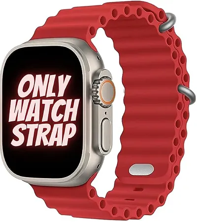 Stylish Red Silicone Analog Smart Watches For Women