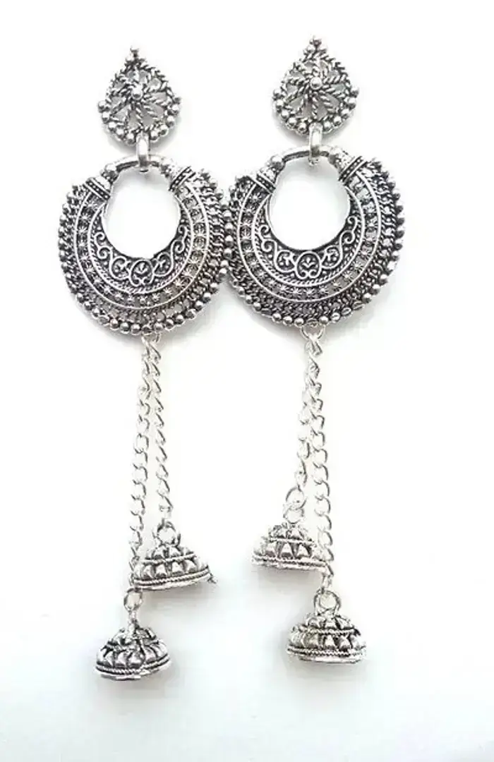 Trending And Beautiful Silver Plated Earring For Women