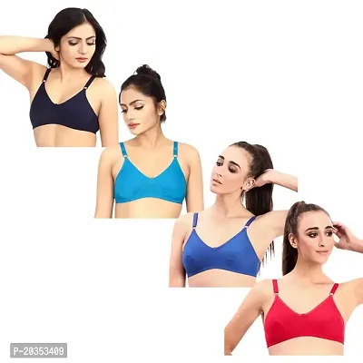 Buy Fynfo Prithvi Beauty Soft and Comfortable with Adjustable Straps  Everyday Cotton Bra for Women Pack of 2 (85 cm) Online In India At  Discounted Prices