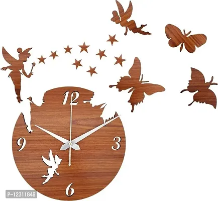 Buy Heritagecrafts Butterfly Analog Wall Clock for Home/Living