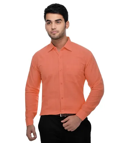 Men's Solid Cotton Full Sleeve Formal Shirts
