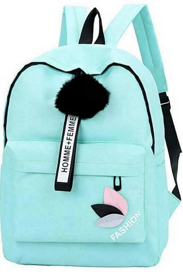 Haute Sauce Solid Black Backpack for Women & Girls | college bag for women  | Bag For Women | Trendy, Cute, Fancy, Stylish, Backpack, Bagpack, Handbag,  Backbag | 2 compartments | 3 Handles | 1 keychain