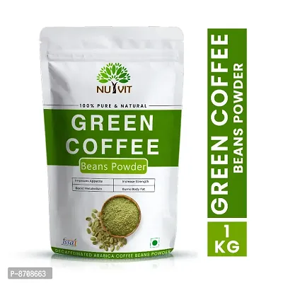 Nutvit Nutrition Green Coffee Beans Powder for Weight Management 1KG Pack of 1-image