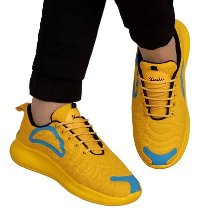 yellow stylish shoes