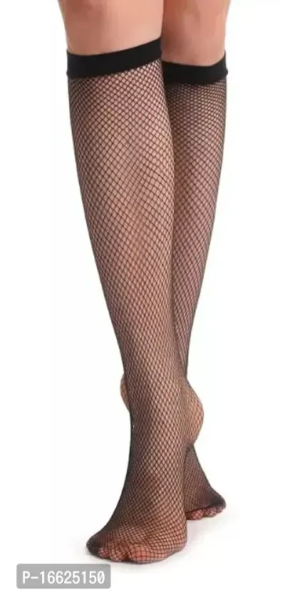 Buy Stylish Black Net Elasticated Stockings For Women Online In India At  Discounted Prices