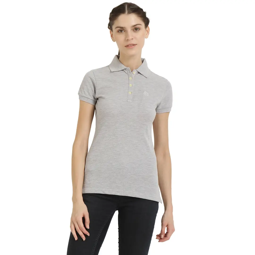 grey polo t shirt women's