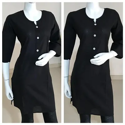 Cotton Solid Straight Kurta Cotton Solid Straight Kurta