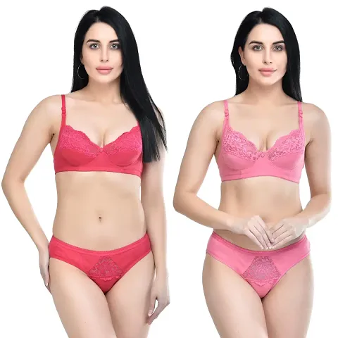 Buy Snallparts Bikini Set Non-Padded Bra PantyNightwear Hot Sexy for  Couples Honeymoon/First Night/Anniversary (34, Black-Pink) Online In India  At Discounted Prices