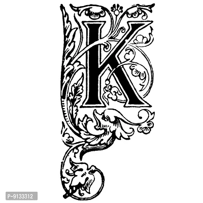 Polynesian tattoo letter K. - Rudvistock
